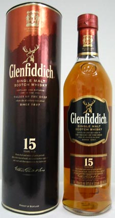 グレンフィディック　15年 43度　750ml