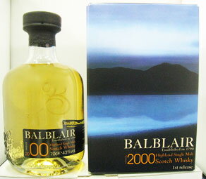 バルブレア 2000 43度 700ml(スコッチ・ウイスキー) Balblair Scotch