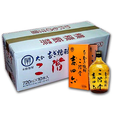 二階堂 吉四六 (にかいどう きっちょむ) 瓶 箱入り 25度 720ml×10本