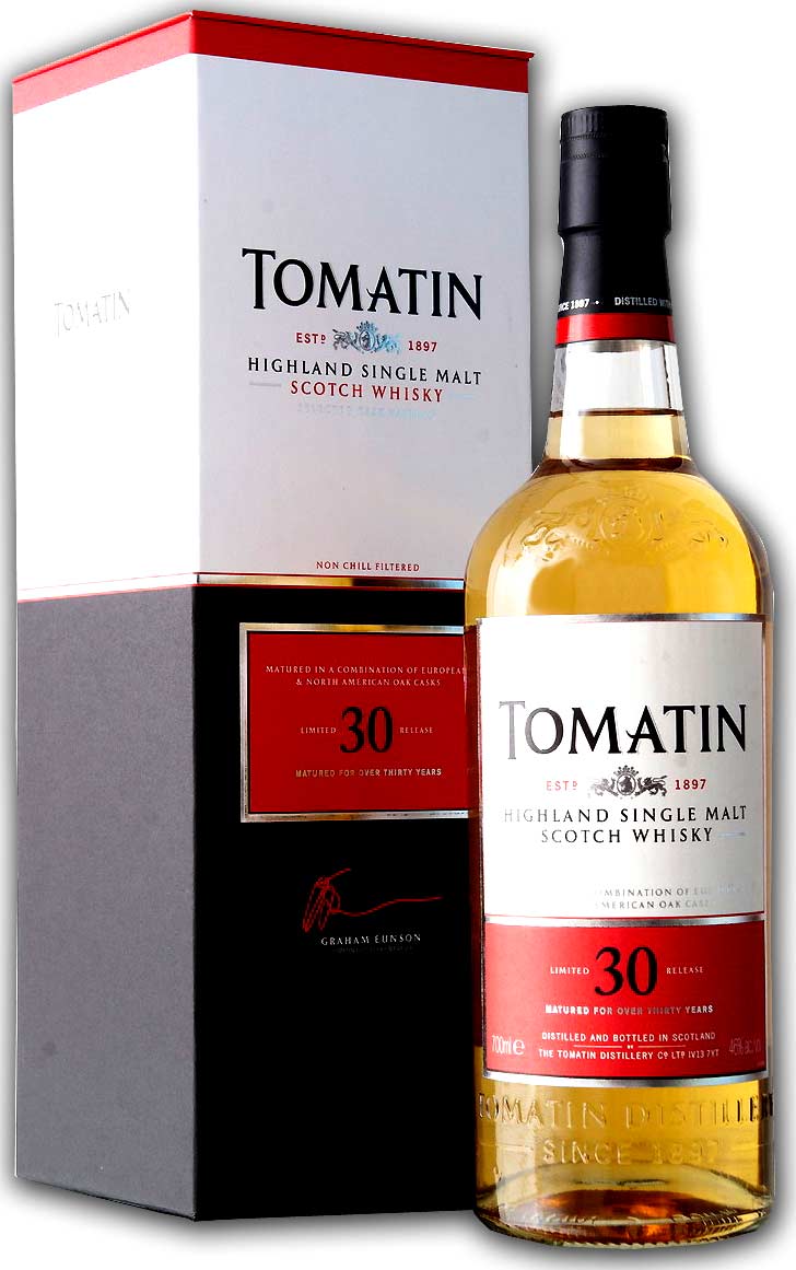 TOMATIN 全国＆離島【送料無料】沖縄OK 【最終入荷】もう造っていない幻となる トマーティン 30年 正規 専用化粧箱付き 46度 700ml(スコッ