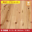 【訳あり】杉 羽目板 (壁・天井材)ハブシ、クロ、傷(10×130×1985 12枚入)1束 ●本実目透し加工 無垢の建材 日曜大工DIYに