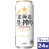 【送料無料】サッポロ　北海道生搾り　500ml缶×24本　※沖縄県への配送不可