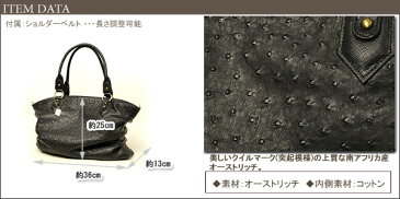 オーストリッチ 本革 ダチョウトートバッグ レディース ANKH JET アンクジェト aj0015s 本物素材 日本製 高級 南アフリカ産 軽量