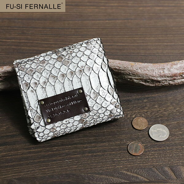 【期間限定クーポン】 パイソン 蛇革 折財布 FU-SI FERNALLE フーシフェルナーレ 日本製 G.B PYTHON 21577 二つ折り 吉田淳 VREASON 金運 本革 革 レザー レディース メンズ 軽い ブランド おしゃれ 20代 30代 40代 50代 60代 70代