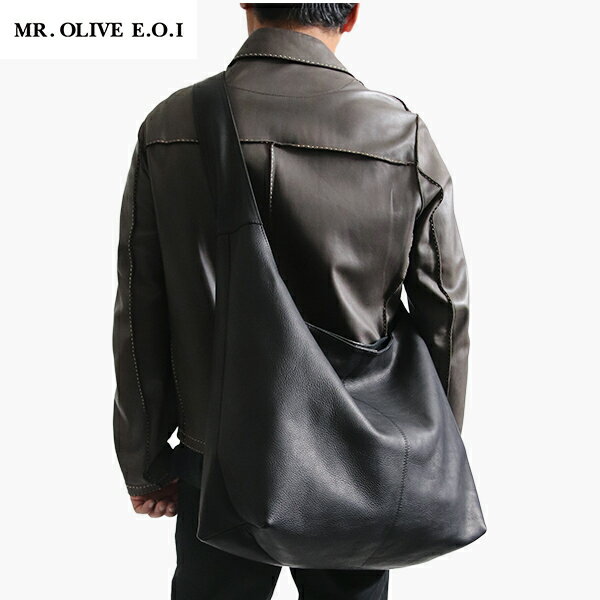 樂天商城 - MR.OLIVE E.O.I 日本製 牛革 ショルダーバッグ IMPERMA-LEATHER / BIG SHOULDER BAG ME649 メンズ レディース ユニセックス シュリンク 手洗い エイジング デイリー 旅行バッグ 旅行 トラベル 本革 革 レザー 軽い ブランド おしゃれ 上品 20代 30代 40代 50代 60代 70代
