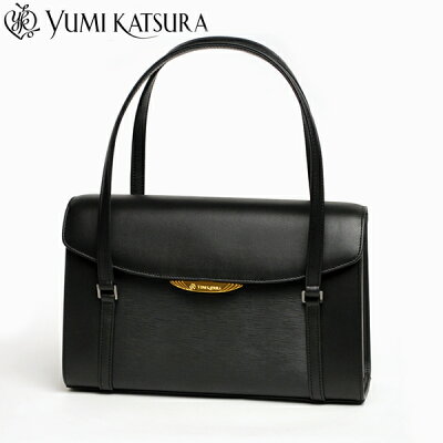 【革のお手入れをして発送】 本革 軽い 牛革 フォーマルバッグ YUMI KATSURA 桂由美 yk2251 ブラックフォーマル レディース 冠婚葬祭 入卒式 結婚式 葬儀 入学式 卒業式 黒 大きめ Mサイズ 革 レザー 母の日