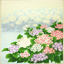 四季小ふろしき〔夏〕紫陽花 日本製 綿100% 中巾 約50cm 日本の四季 歳時記 風景 紫陽花 夏柄 包む 飾る おしゃれ 和風 タペストリー 夏 ギフト...