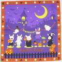 四季彩布 トリックオアトリート 小風呂敷 日本製 綿100% 中巾 約50cm うさぎ ハロウィン ジャックオーランタン おしゃれ 和風タペストリー 飾り 秋...