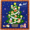 四季彩布 クリスマス 招き猫 小風呂敷 日本製 クリスマス クリスマスツリー シャンタン 冬 綿ふろしき 招き猫 だるま 雪だるま うさぎ 雪の結晶 サンタクロース タペストリー クリスマス ギフト プレゼント 年末 師走