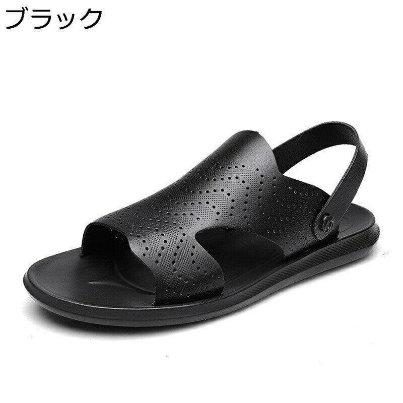 Other - メンズ ビーチサンダル スリッパ 外履き 両用サンダル レザー コンフォート 夏 痛くない 通気性 軽い 防滑 ドライバーズシューズ カジュアル スポーツ ビーサン 普段履き サマーシューズ