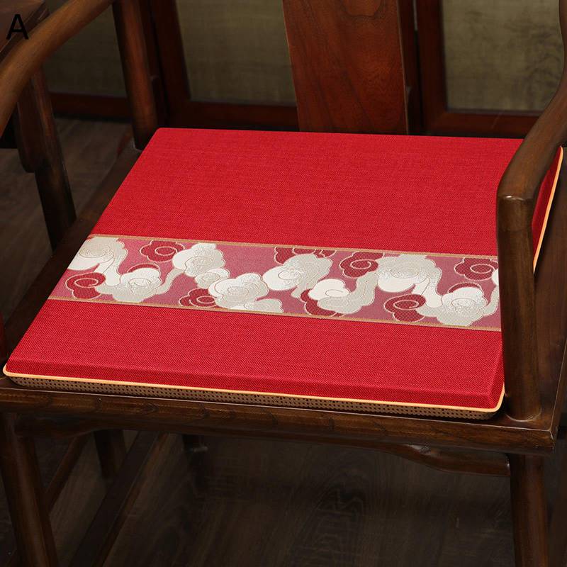 天然素材 - 綿麻ざぶとん 座ぶとん 座蒲クッション 低反発 背もたれ 中華風 車いす用 レトロ 雲柄 高密度スポンジ 背当て 和室用 和風 和柄 和式 日式 畳用 厚手 やわらか 洗える 部屋飾り オフィス 車用 自宅用