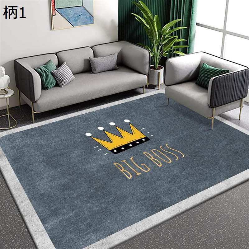 10帖用（352 cm×440 cm） - ラグカーペット ラグ カーペット フロアマット 床保護 北欧 おしゃれ 幾何学 ラグマット 騒音対策 転倒防止 速乾性洗濯可 リビングマット デコレーション オールシーズン