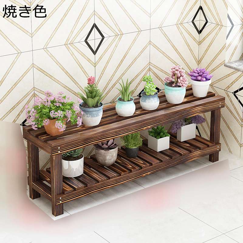 木製 プランタースタンド ガーデンラック スタンド 屋内植物用植物スタンド 多肉植物スタンド 園芸ラック 観葉植物 鉢植え 通気 防水 耐荷重 置き台 植木鉢ラック 収納ラック 組み立てが簡単 ガーデン 屋外 室内