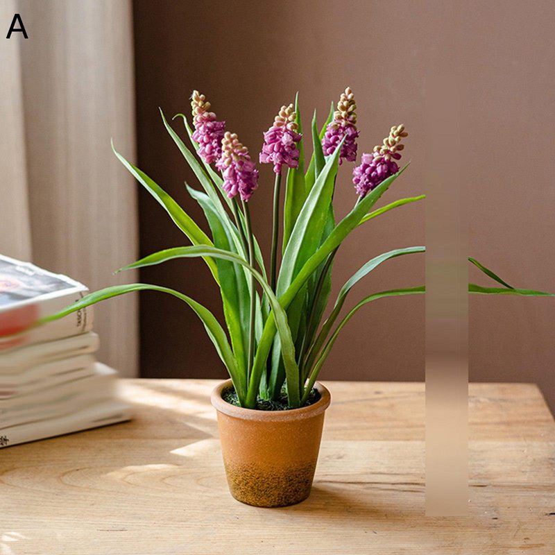 Other Aquatic Plants - 造花インテリア ラベンダー スズラン すいせん 枯れない花 鉢植え 装飾花 観葉植物 本物そっくり 水やり不要 北欧 アート ins 家 事務所 喫茶店 結婚式 ガーデン飾り 装飾置物 贈り物 写真撮影
