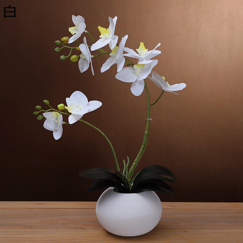 造花枯れない花胡蝶蘭フェイク花鉢植...