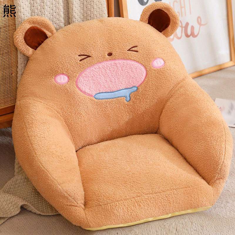 座布団 座椅子 動物デザイン かわいい 熊 クッション ふわふわ 高反発 柔らかい イ...