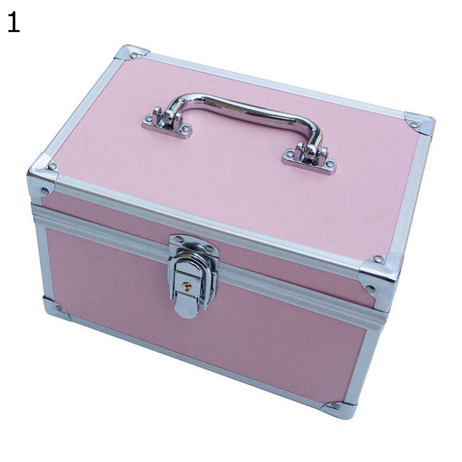 Makeup Boxes - コスメ収納ボックス 大容量ボックス メイクケース メイクアップケース 裁縫箱 工具箱 化粧品入れ メイクボックス 多機能 多用 化粧品入れ 道具 小物入れ 多用ケース 出張 防塵 密閉 旅行グッズ