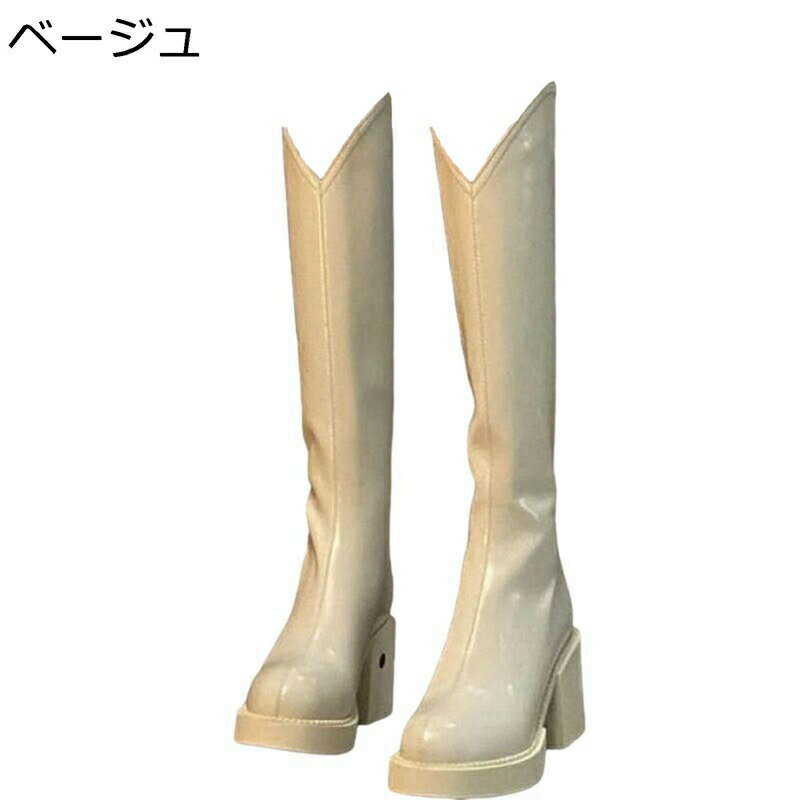 膝下 ロングブーツ レ�