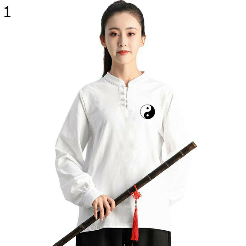 太極拳 服 メンズ レディース 長袖 秋冬 大きいサイズ カジュアル 武術シャツ 唐装 伝統服 通気性 吸汗速乾 汗染み防止 中華風 ヴィンテージ チャイナボタン 柔らかい 快適 スポーツ お出掛け 朝稽古