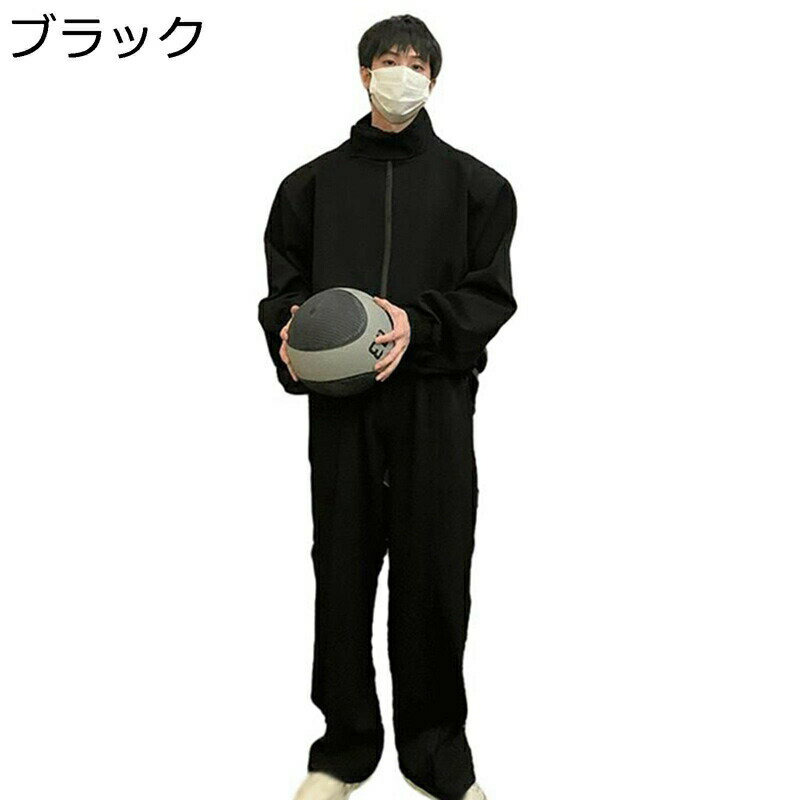 樂天商城 - ジャージセット 上下 メンズ パーカー ジップアップ 肩パッド付き 秋冬服 ゆったり 長袖 アウター スウェット 防寒 伸縮性 プルオーバー 無地 ロングパンツ オシャレ 通勤 スポーツ 旅行 スポーツウェア