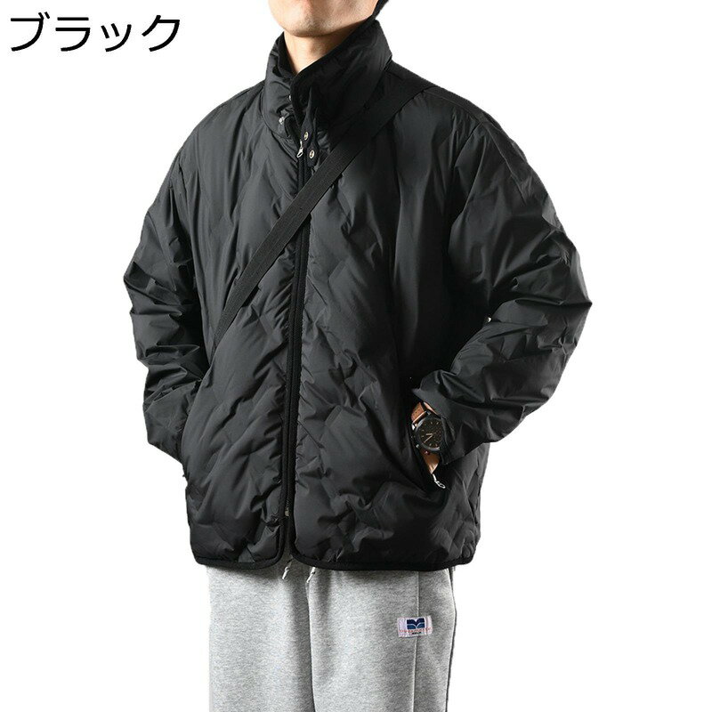 Other - 中綿ジャケット メンズ 綿入れキルト 冬 アウター 厚手 立ち襟 シンプル 無地 冬用 保温 防寒コート カーゴジャケット 日常 アウトドア 通勤 通学 登山 ゆったり ユニセックス