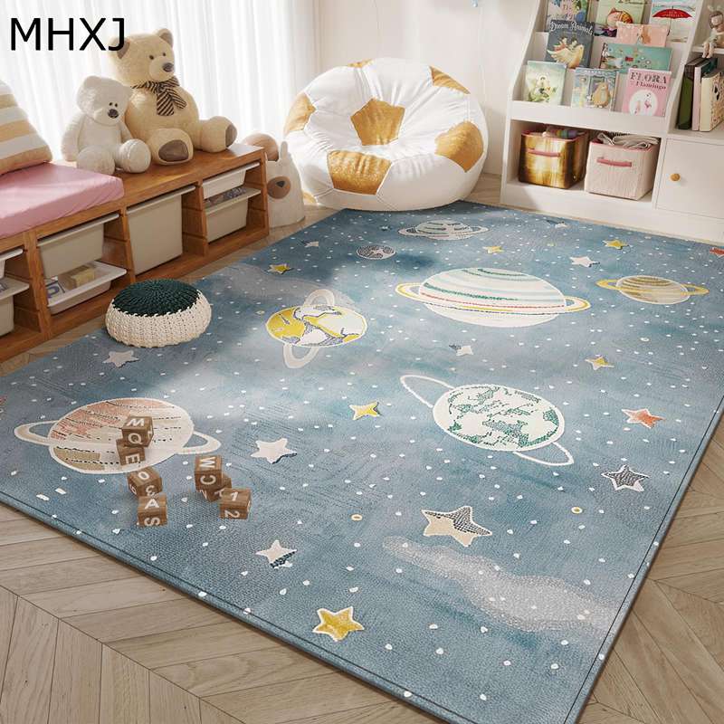 Loop Carpets - リビングカーペット プレイパット 北欧風 INS風 床保護マット 敷物 ゲーミングマット シンプル 滑りにくい 床を傷から守る 吸音 かわいい お手入れ簡単 子供部屋 フロア 足元