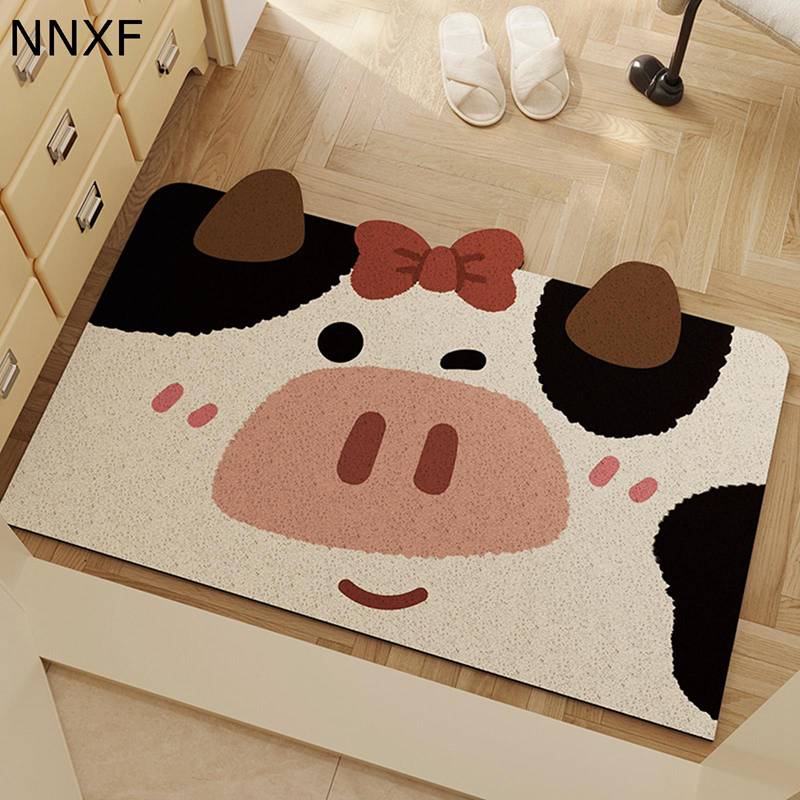 Patterned - 玄関マット 屋外 おしゃれ 動物柄 かわいい 屋外マット 汚れ落としマット PVC ビニール オシャレ インテリア 屋内 屋外用ドアマット 泥落としマット 防水 滑り止めシード 家庭用 業務用 水洗い可能 屋外兼用