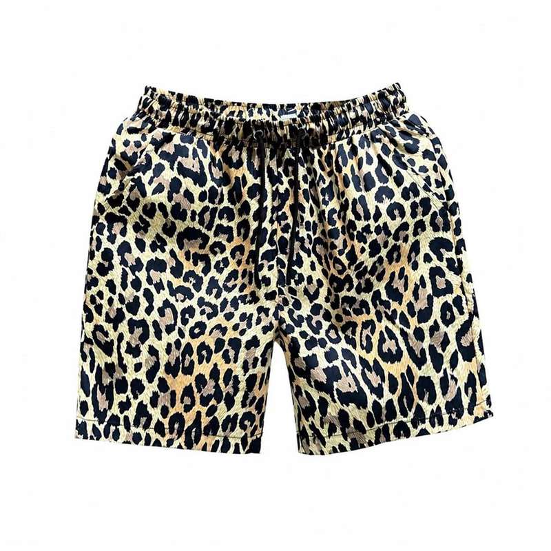 ショートパンツ メンズ レディース ヒョウ柄 レオパード 総柄 ショート丈 短パン…