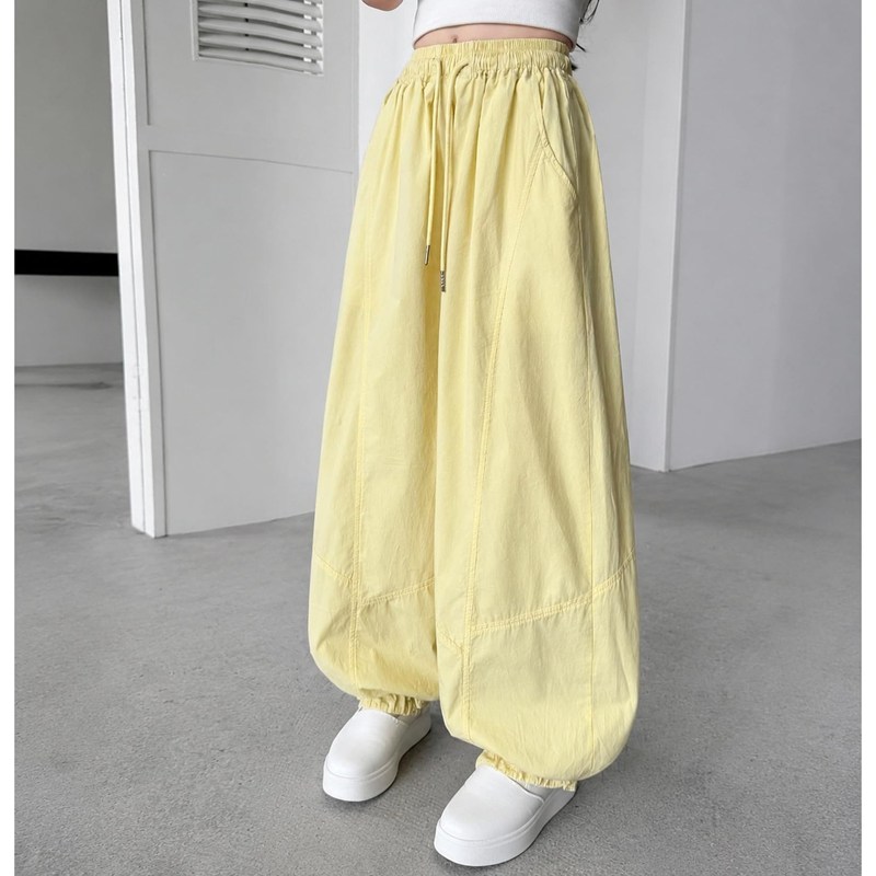 キッズ バルーンパンツ 子供服 女の子 ゆったり 長ズボン 薄手 涼しい 春 夏用 サ...