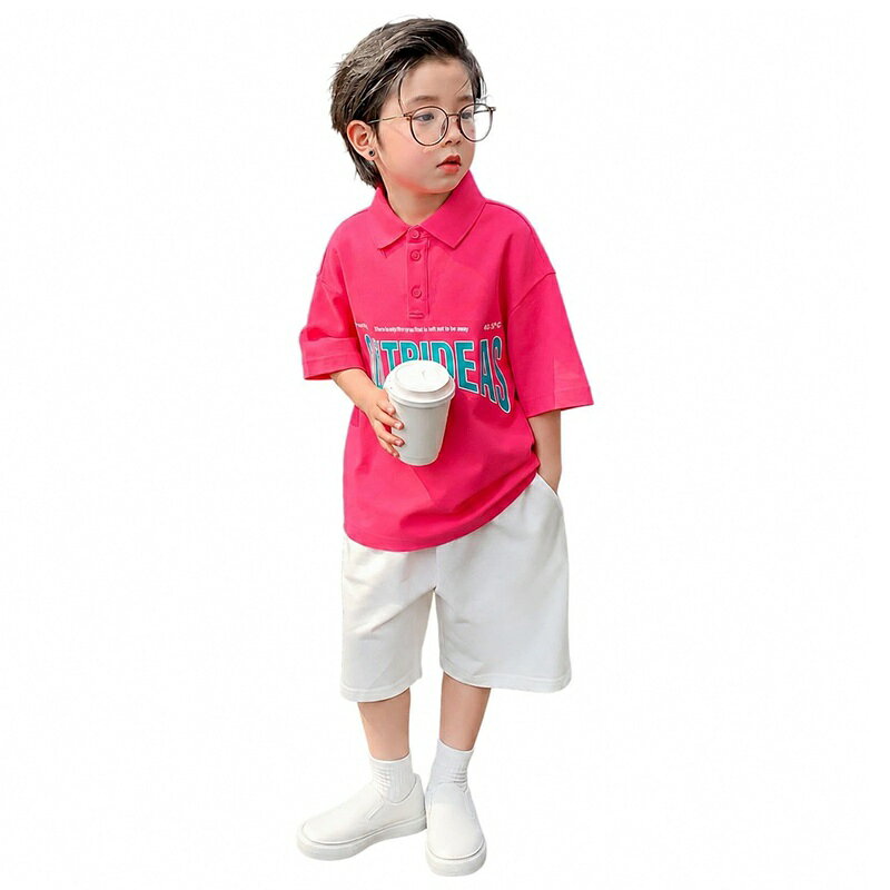 ポロシャツ キッズ 男の子 ゆったり 体型カバー 子供服 半袖 Tシャツ トップス 襟...