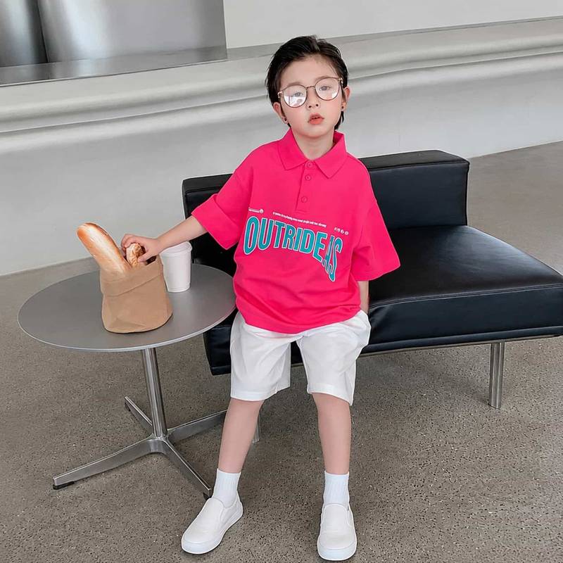 ポロシャツ キッズ 男の子 ゆったり 体型カバー 子供服 半袖 Tシャツ トップス 襟...