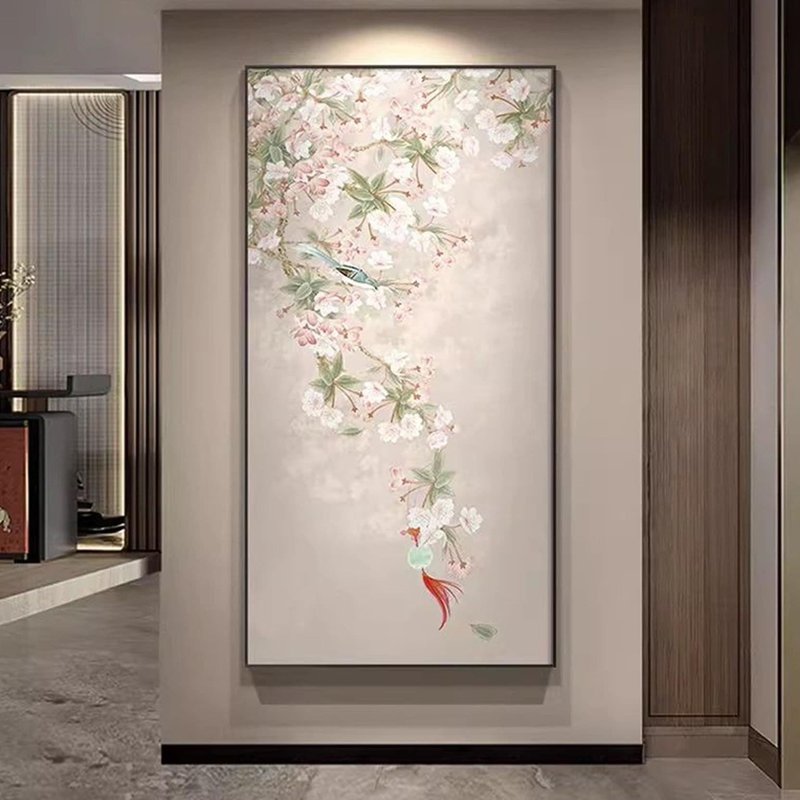風水 花の絵 インテリア アートパネル ボード キャンバス 玄関 リビング 新築祝い…