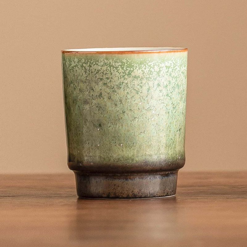 湯呑み 陶器 窯変 ぐい呑み お猪口 スタッキング 40ml 小さめ 茶器 酒器 湯飲み 煎...