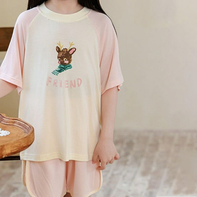 パジャマ キッズ 女の子 ルームウェア 上下セット 半袖 短パン 夏用 子供服 寝間着...