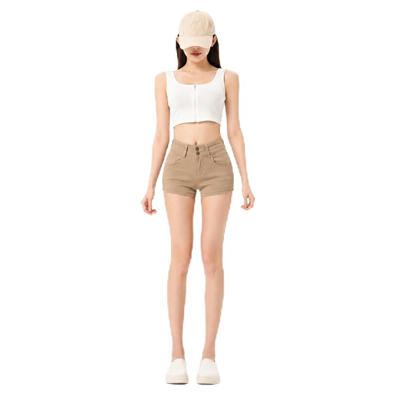 デニムショートパンツ レディース 着痩せ ハイウエスト ショートパンツ 美脚 ホット 短パン ボトムス ゆったりサイズ 体型カバー カジュアル お出かけ 春 夏 通学