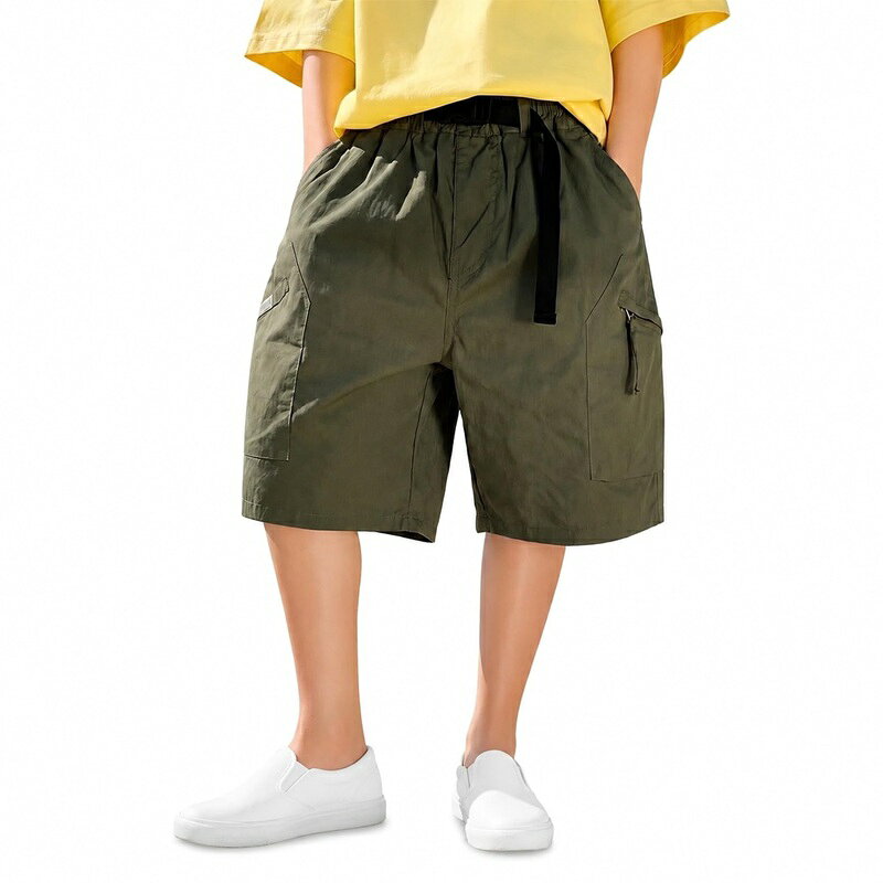 男の子 カーゴパンツ 5分丈 ショートパンツ ジュニア グラデーション 半ズボン 子供服 カジュアル コットン キッズ 薄手 吸汗速乾 短パン 普段着 運動
