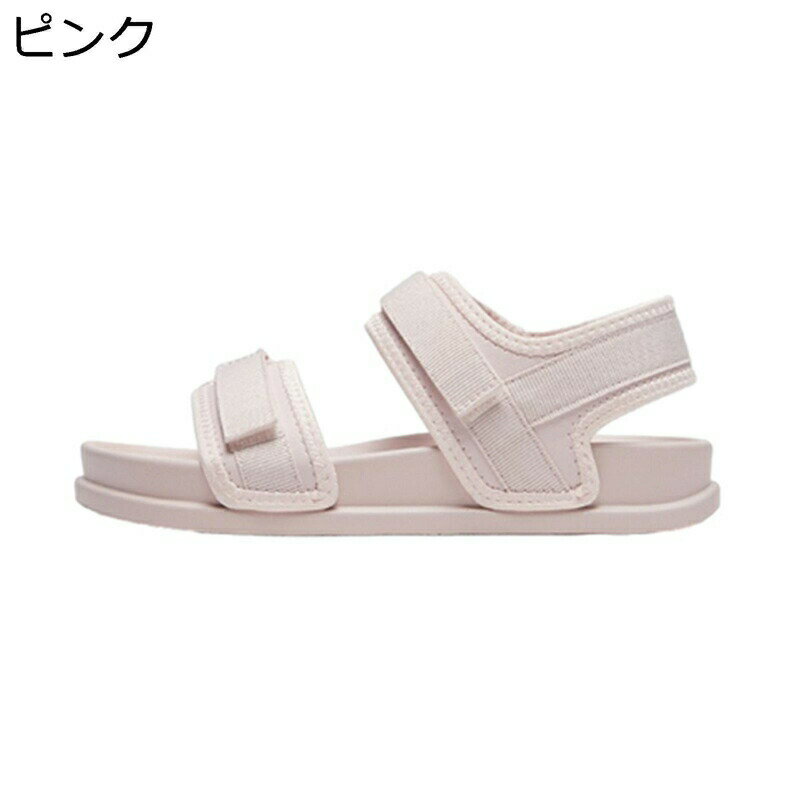 スポサン レディース スニーカーサンダル 厚底3cm ベルクロ ビーチサンダル 夏用 さんだる フラット アンクルストラップ 簡約 走れる 楽ちん 滑らない 透気 素足 妊婦 ウォーキング リゾート 母へ お出かけ