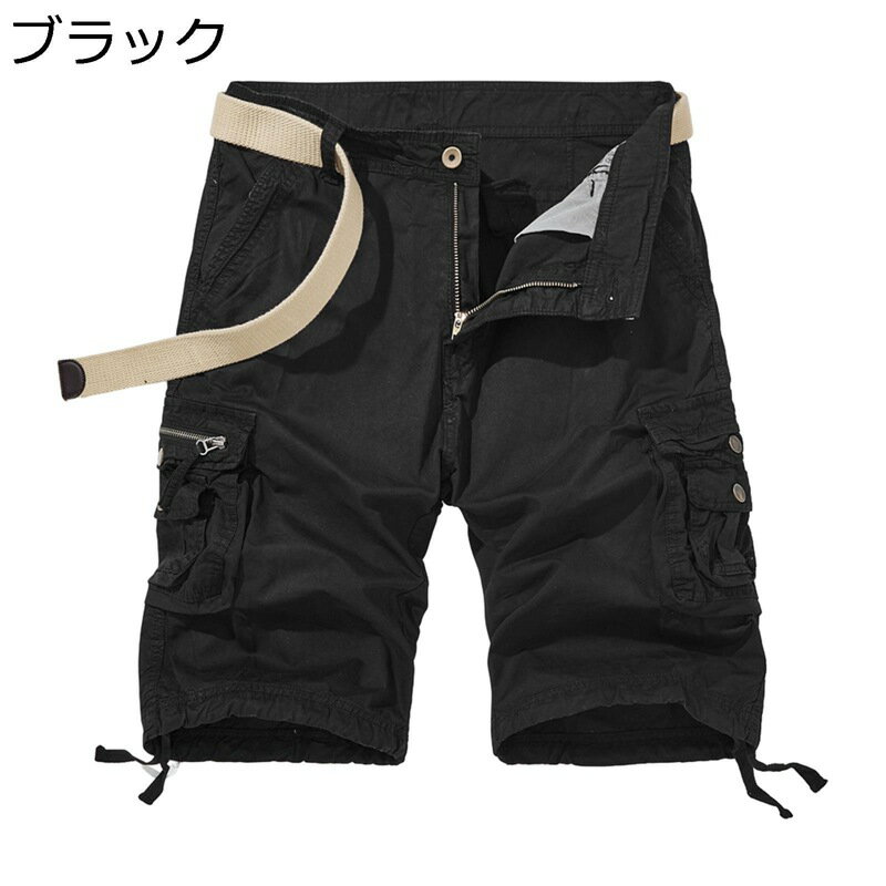 樂天商城 - カーゴパンツ ショート メンズ ショートパンツ ショーツ 七分丈 ハーパン カジュアル ミリタリー マルチポケット 夏用 アメカジ おしゃれ 耐久性 ゆったり 蒸れない 薄手 スポーツ ストリート 着心地抜群 ワーク