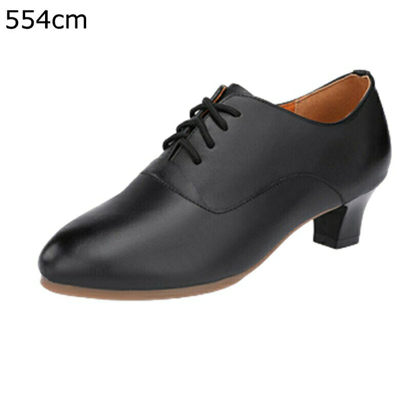 Ballet Shoes - ラテンシューズ 本革 社交ダンス 21.5cm シューズ ジャズ靴 革靴 牛革 メンズ ヒール付き レースアップ 四季通用 柔らか 防滑 通気性に優れ 軽い 踊りやすい 上級者 男性兼用 シューズ コンサート サルサ