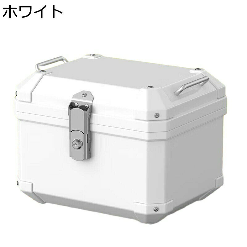 リアボックス バイク用リアボックス 汎用タイプ 耐スクラッチ性 バックレスト付き 革の内張り 45L 防水防塵 着脱も簡単 取り付け部品付き キーロック ヘルメット収納 防犯対策用 ツーリング