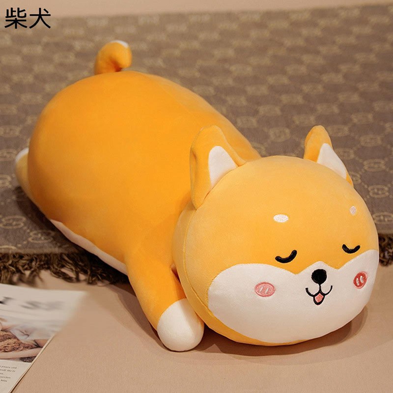 ぬいぐるみ 抱き枕 ロング 長い 縫い包み 可愛い 猫 柴犬 狐 萌え萌え 癒し系 かわいい 太った動物 ふわふわ 柔らかい 軽量 家族 友達 ギフト お祝い 誕生日 クリスマス