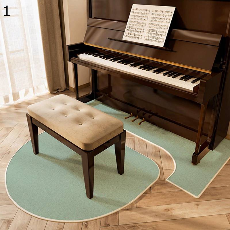 樂天商城 - 防音マット ピアノの防音絨毯 ピアノ用ラグ カーペット フローリングマット 敷物 すべりどめ付き 専用パッド 傷防止 吸音 床保護 椅子パッド 防振 電子ピアノ ドラム フロアマット 楽器