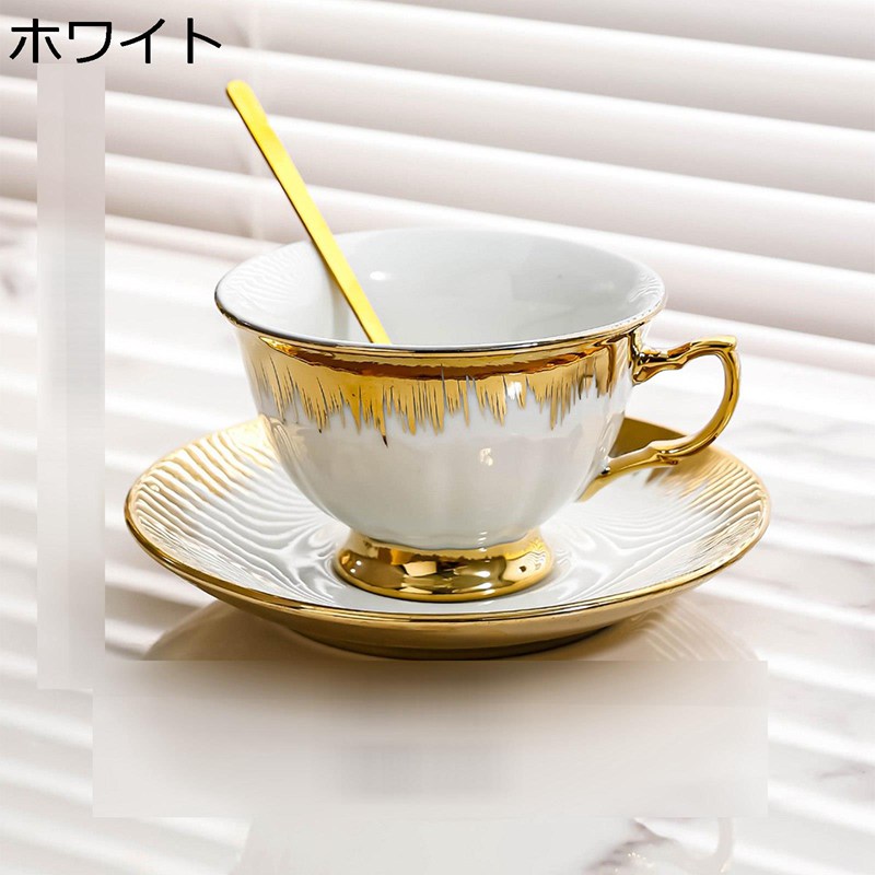 カップ ＆ ソーサー バラ柄 花柄 ティーカップ セラミック ティーセット 金箔押し 紅茶 コーヒーマグ ラテコップ コーヒーカップ 優雅さ ヨーロッパ インペリアル フローラルブティック お店用 ホテル