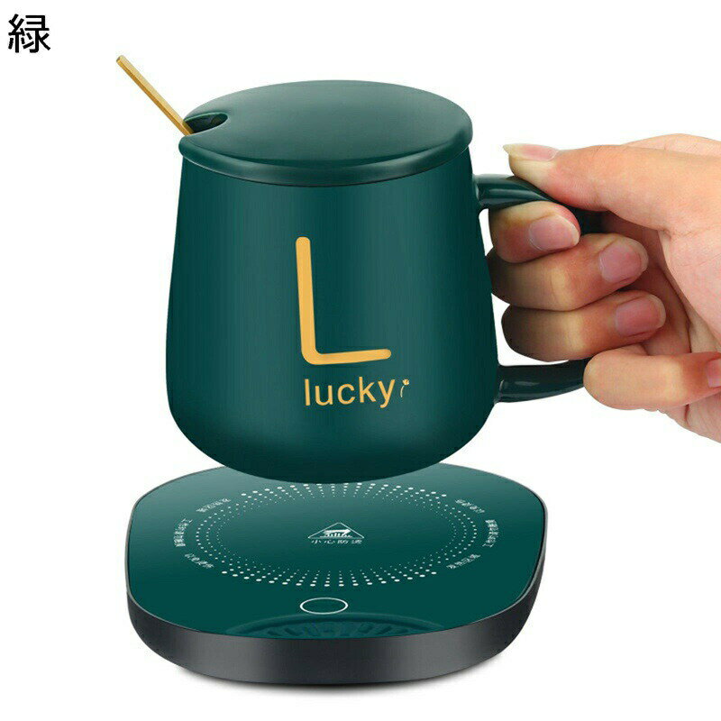 マグカップ ティーカップ Tea Set コップ 400ml マグカップ スプーン付き 蓋付き 1個セット セラミック グリーン 北欧風 簡約 韓国風 日常 ウォーターカップ ジュースカップ アフタヌーンティー ミルク