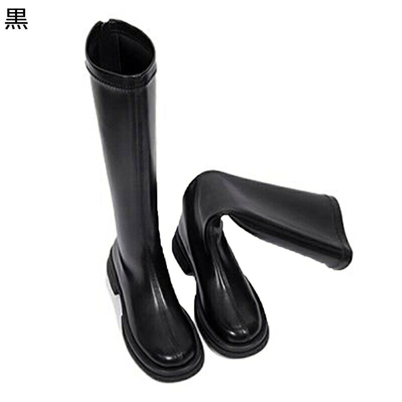 　　　 ◆◇◆人気の秘密◆◇◆ 筒囲：36cm；筒丈：37cm ??美脚：高ヒールと細身のすっきりしたシルエットで足首が引き締まって見え、スリムでオシャレなコーディネートに仕上げてくれます。幅広くて履きやすいです。足のラインに沿って美脚効果も期待できます。 ??シンプル：落ち着いた色合いで秋冬の大人女性にぴったりなブーツは着脱簡単楽ちん、便利さとおしゃれが両立できるアイテム。デザインもシンプルなので色々なテイストの格好にも合わせやすい。 ??ロングブーツ：ロングブーツは今季のマストトレンド。シンプルだからこそのシルエットと素材に拘りぬいた一足。すっきりトゥ先に中太のストレートヒールを合わせてクラシックな印象。 ??ご用途：シンプルデザインなので、スカートにも合わせるスタイリングも抜群です。普段着使い、お出掛け、通勤、通学にもナチュラルに着回して頂ける大活躍の品物です。 　　　◆◇◆注意事項◆◇◆ご覧のモニターの環境、撮影環境により実物と色味が異なって見える場合がございます。湿った状態で他のものと擦り合わせると色が移る恐れがあります。濃色品の洗濯時は、白色、淡色と分けて洗ってください。説明 ??????ご愛顧いただきありがとうございます！?????? うちの商品をご覧になる際に、以下のことを説明させていただきます。 「商品特徴」 ♪~とても細かい皮革の靴の表面、柔軟なばね反応性、身なりが心地良いです。 ♪~緊密な車は縫ってあなたに心地良い足を持ってきて思います。 ♪~滑るのを防ぐ摩擦に強いゴムの靴底、でこぼこな筋模様、通行するのが心地良いです。 ♪~裏の採用は肌の生地にキスして、あなたを連れるのが極致を体験する柔軟です、歩行時の足はより多くのサポートを与えることができます。 ♪~柔軟な靴の表面+が靴底の組合せに折れるのに耐えて全体の靴からだを柔軟で折れるのに耐えさせます。 ☆★☆「ご注意」☆★☆ ★厚手の靴下を履くと、あるいは、足の幅が広いのお客様より、1サイズ上をお勧めになります。 ★実際の製品の色は、色収差や撮影光の状態をモニターするためにここに表示されている画像とは多少異なる場合があります。 ★靴は接着剤、靴磨き、または輸送中に完全に密閉されているために、少数の商品は匂いがするかもしれません。数日間は換気の良い場所に置いて、臭いは消えます。