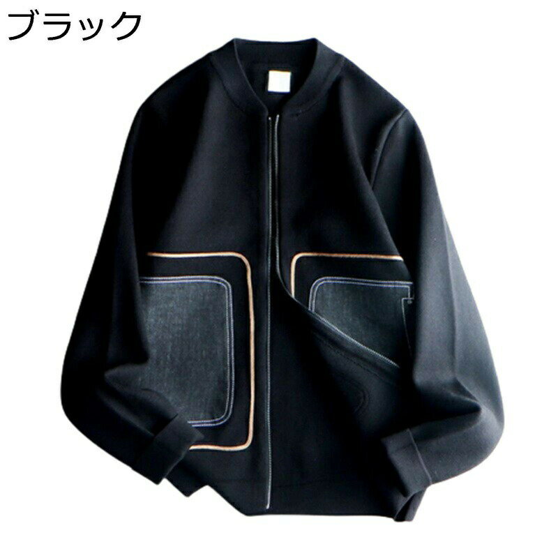 樂天商城 - カーディガン s-3xl ニットアウター ジッパー付 メンズ 襟付き スウェット ブルゾン 春秋 長袖 ジャンパー 着痩せ 吸汗速乾 快適 着回し 男らしい ゆる レトロ 運動着 部屋着 スポーツ