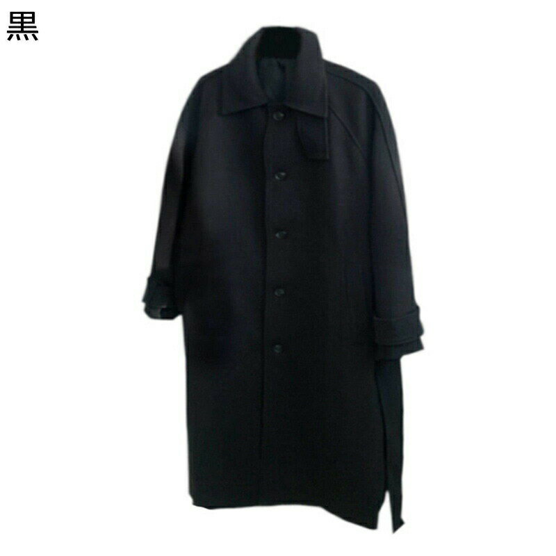 樂天商城 - ラシャコート メンズ ロングアウター 立て襟 スーツジャケット 厚手 秋冬服 防寒防風 メルトンコート オーバーシルエット 紳士着 高校生 若者 日系 ヴィンテージ 普段着 お出かけ ストリート