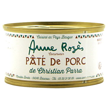 パテ・ド・ポー（200g)アンヌ・ローズAnne Rozes Pate de Porc