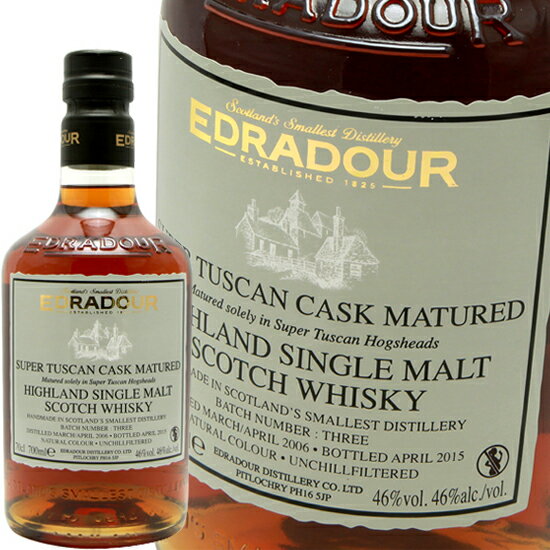 エドラダワー スーパータスカンカスク・マチュアード 2006 46％Super Tuscan Cask Matured 46% 2006 Edradour