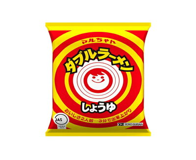 まるやすマート楽天市場店 【送料無料】【北海道限定】東洋水産 マルちゃん ダブルラーメン しょうゆ 182g×15袋×2ケース